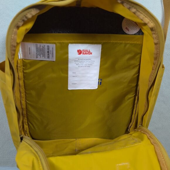 Fjallraven Kanken Classic Backpack Mustard Yellow School Book Travel Bag 23510 - Picture 4 of 9